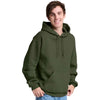 Jerzees Unisex Military Green Rugged Hooded Sweatshirt