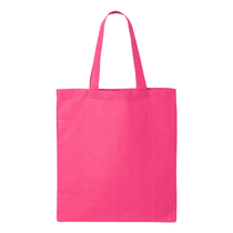 Q-Tees Hot Pink Economical Tote Bag