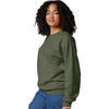 Jerzees Unisex Military Green Heather Ultimate CVC Crewneck Sweatshirt