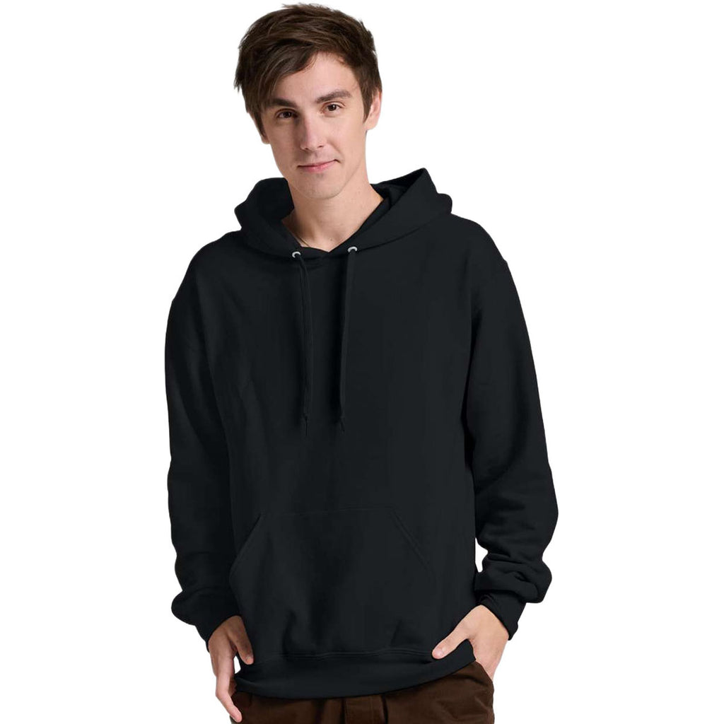 Jerzees Unisex Black Ink Ultimate CVC Hooded Sweatshirt