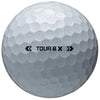 Bridgestone White Tour B X Golf Balls (One Dozen)