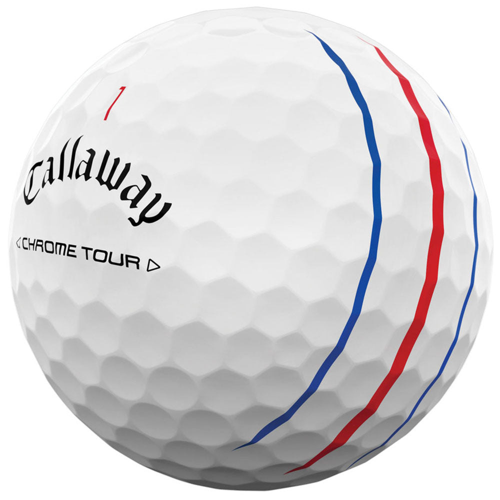 Callaway White Chrome Tour Triple Track Golf Balls (One Dozen)