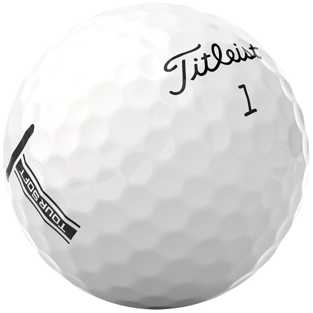 Titleist White Tour Soft Golf Balls (One Dozen)