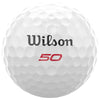 Wilson White 50 Elite Golf Balls (One Dozen)