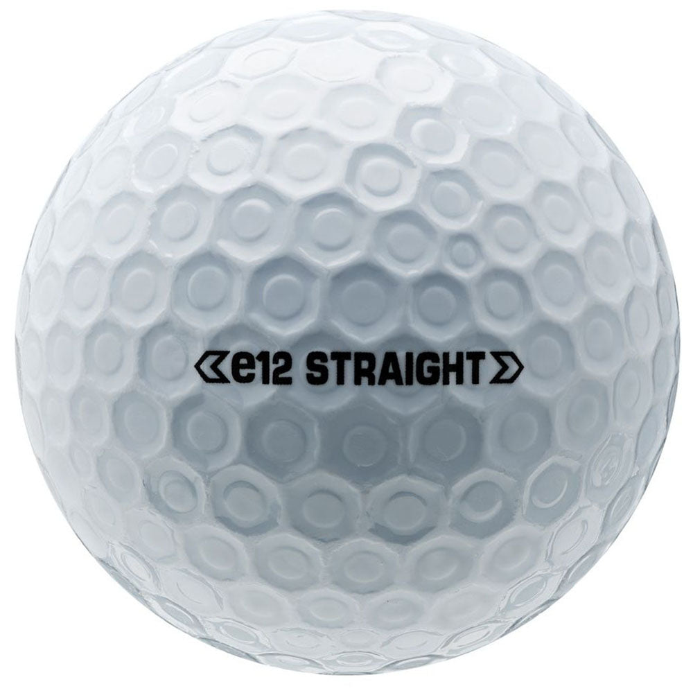 Bridgestone White e12 Straight Golf Balls (One Dozen)