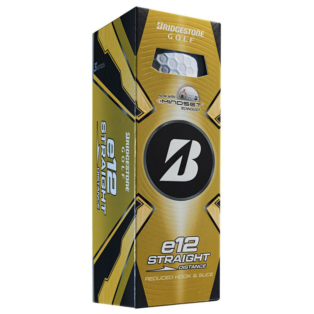 Bridgestone White e12 Straight Golf Balls (One Dozen)