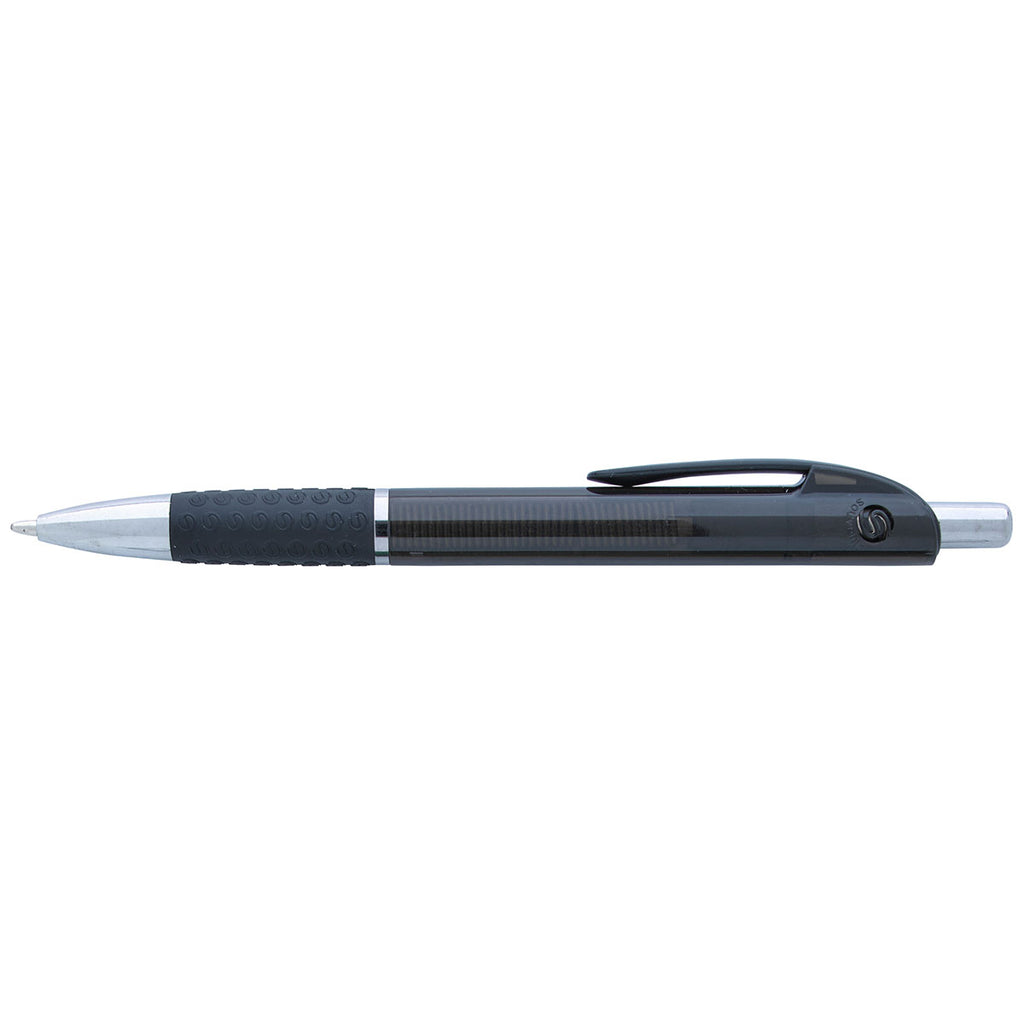 Souvenir Black Translucent Image Grip Pen