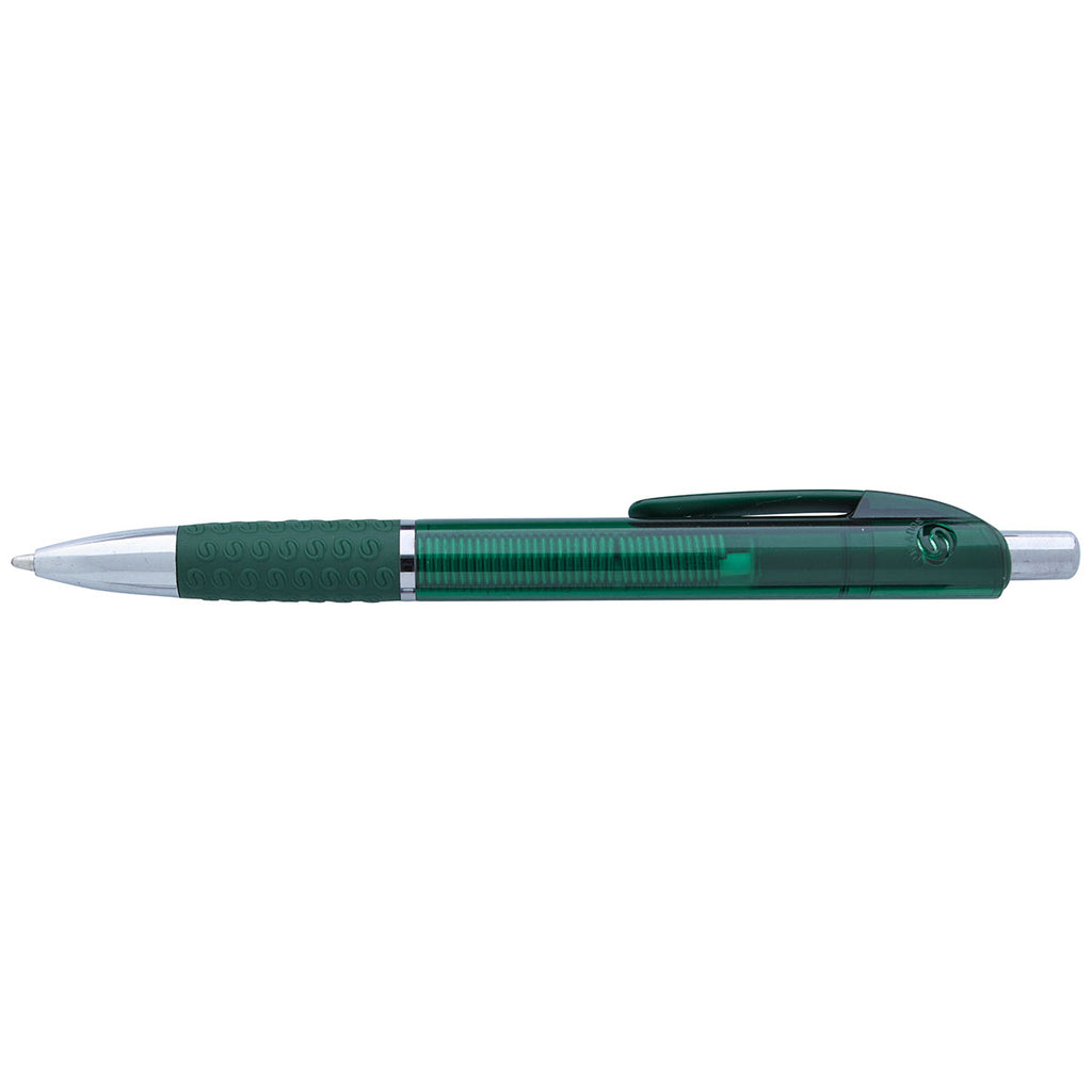 Souvenir Green Translucent Image Grip Pen