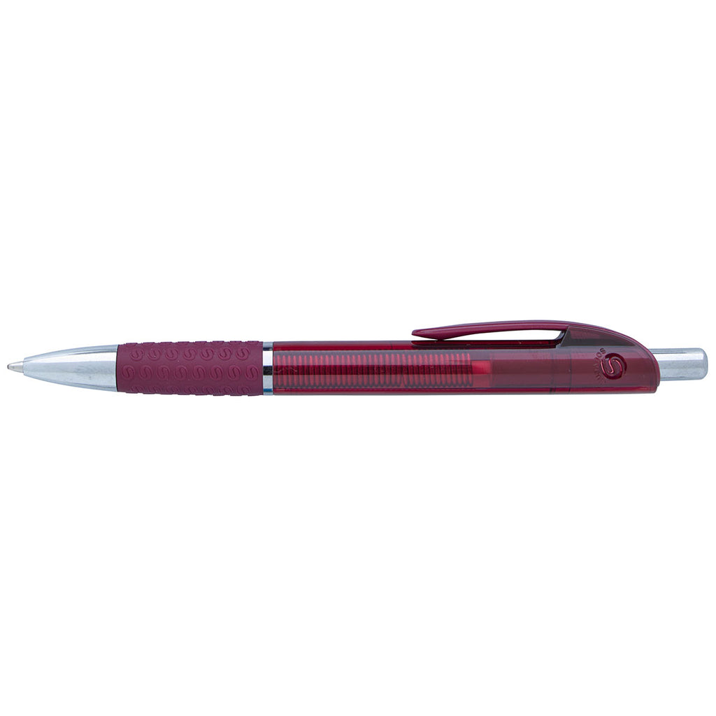 Souvenir Red Translucent Image Grip Pen