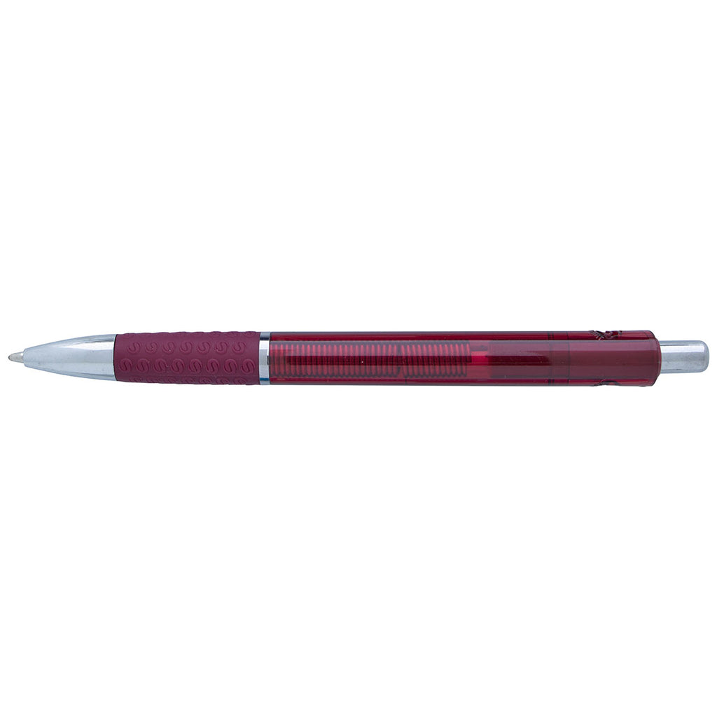 Souvenir Red Translucent Image Grip Pen