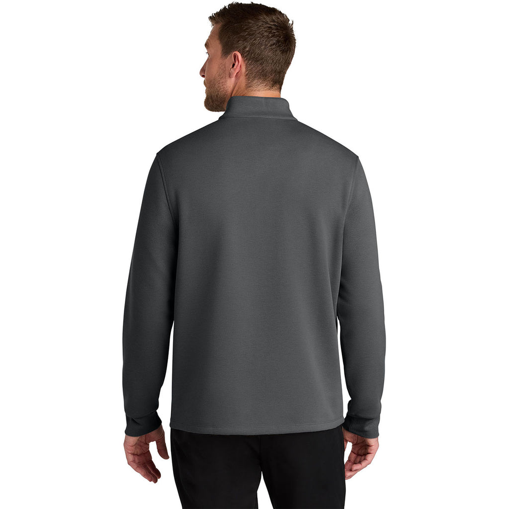 Port Authority Men's Storm Grey Wearever Signature Double Pique 1/4-Zip