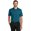 Port Authority Men's Moroccan Blue Plaited Pique Polo