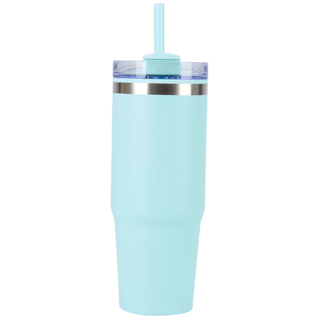 Logomark Aqua Yesler 30 oz. Double Wall Steel/PP Liner Travel Tumbler