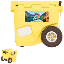 RovR Yellow RollR 45qt Wheeled Hard Cooler