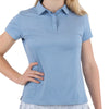 AndersonOrd Women's Ashleigh Blue Heather Gamer Polo