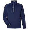 Zero Restriction Men's Navy/Metallic Silver Quarter-Zip Pullover