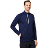 Zero Restriction Men's Navy/Metallic Silver Quarter-Zip Pullover