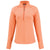 Cutter & Buck Women's College Orange Heather Peshastin Eco Recycled Half Zip Pullover