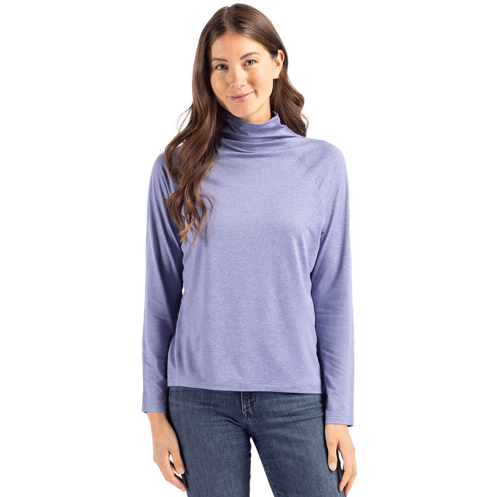 Cutter & Buck Women's Hyacinth Coastline Epic Comfort Eco Recycled Funnel Neck