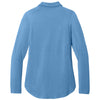 Port Authority Women's Carolina Blue Luxe Knit Button Tunic