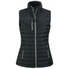 Clique Women's Black Valhalla Full Zip Puffer Vest