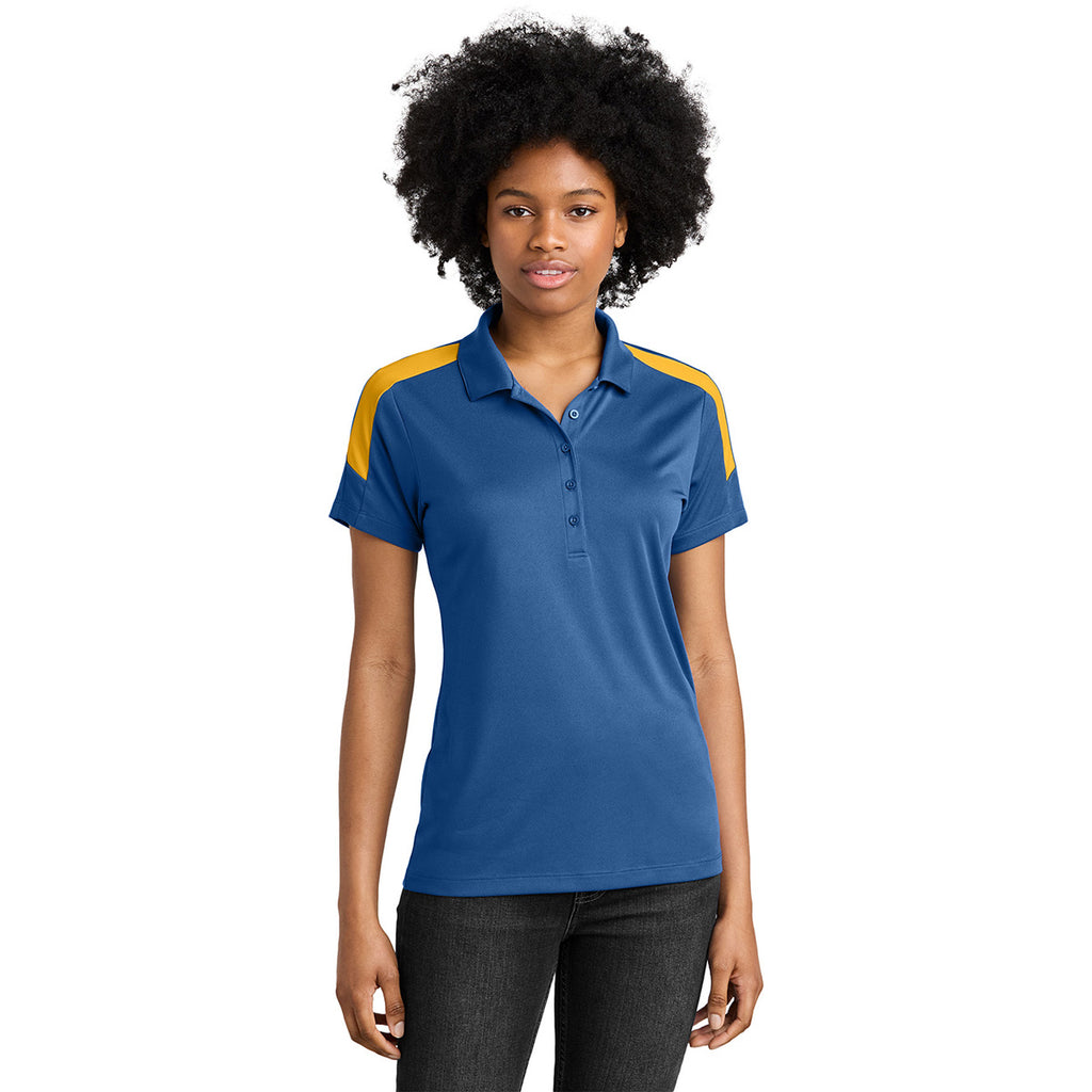 Sport-Tek Women's True Royal/ Gold Competitor United Polo