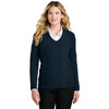 Port Authority Women's River Blue Navy Easy Care V-Neck Sweater