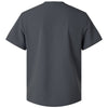 Jaanuu Men's Carbon Grey Platt 3-Pocket Scrub V-Neck Top