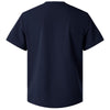 Jaanuu Men's Midnight Navy Platt 3-Pocket Scrub V-Neck Top