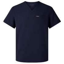 Jaanuu Men's Midnight Navy Platt 3-Pocket Scrub V-Neck Top