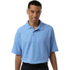 Harriton Men's Light College Blue Maverick CVC Pique Polo