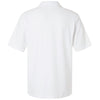 Harriton Men's White Maverick CVC Pique Polo