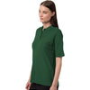 Harriton Women's Dark Green Maverick CVC Pique Polo