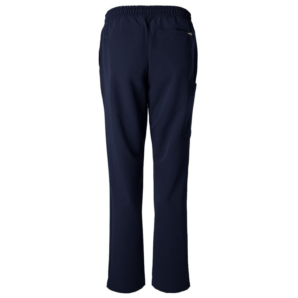 Jaanuu Men's Midnight Navy Rhodes Everyday Straight-Leg Scrub Pants