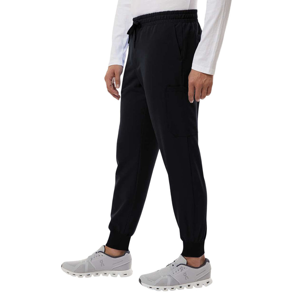 Jaanuu Men's Black Osmo 8-Pocket Scrub Jogger