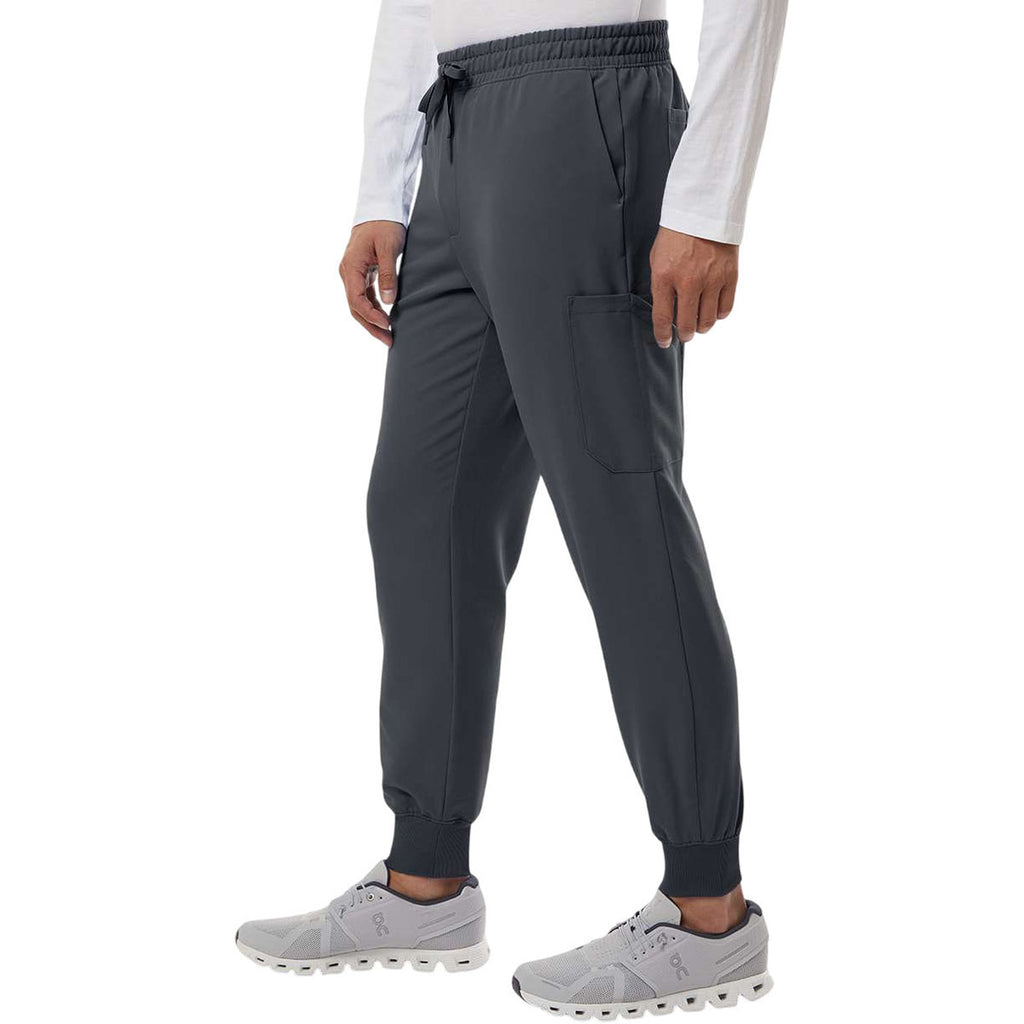 Jaanuu Men's Carbon Grey Osmo 8-Pocket Scrub Jogger