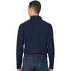 Harriton Men's Dark Navy Charge Snag and Soil Protect Long Sleeve Polo