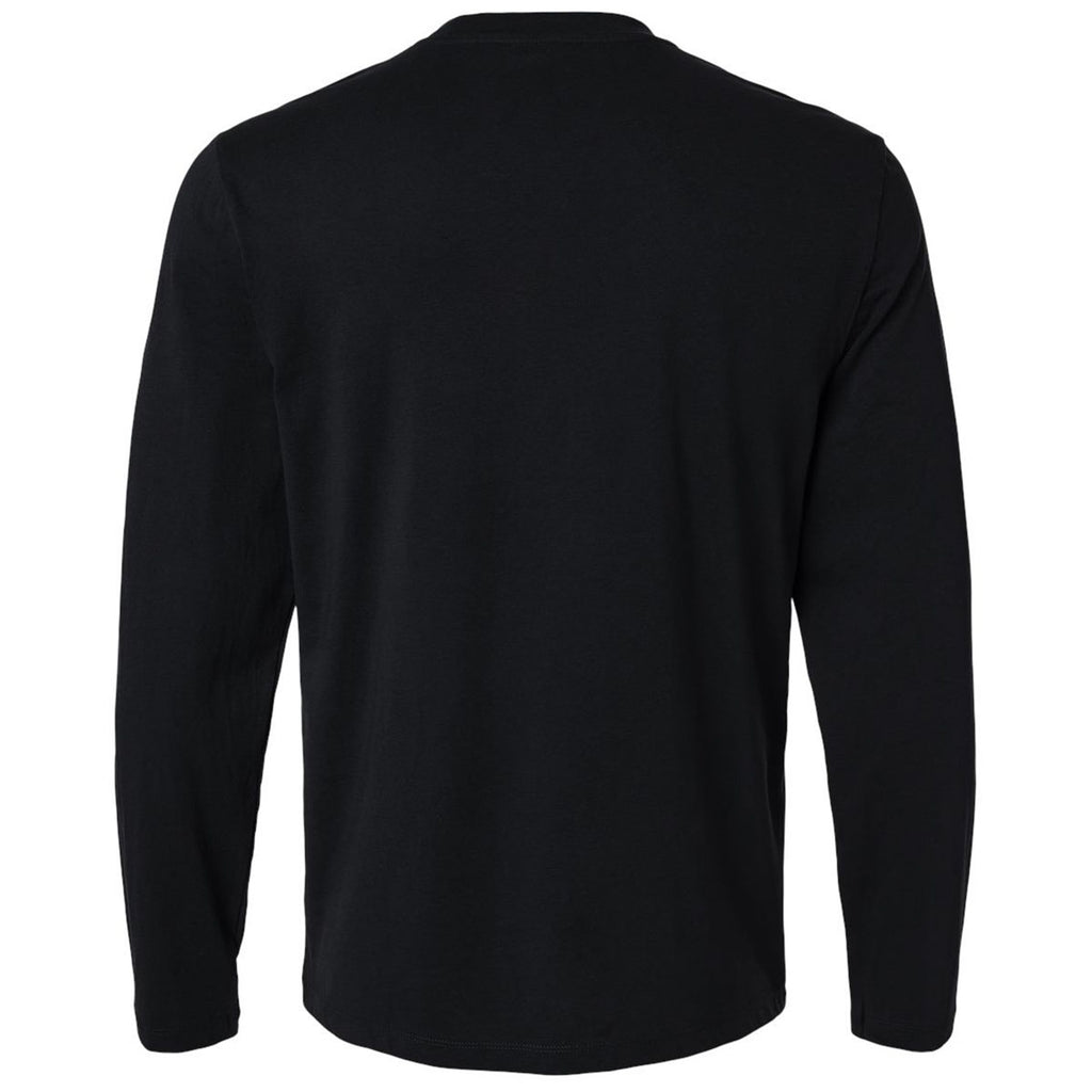 Jaanuu Men's Black RegenX Cotton Underscrub Long Sleeve T-Shirt