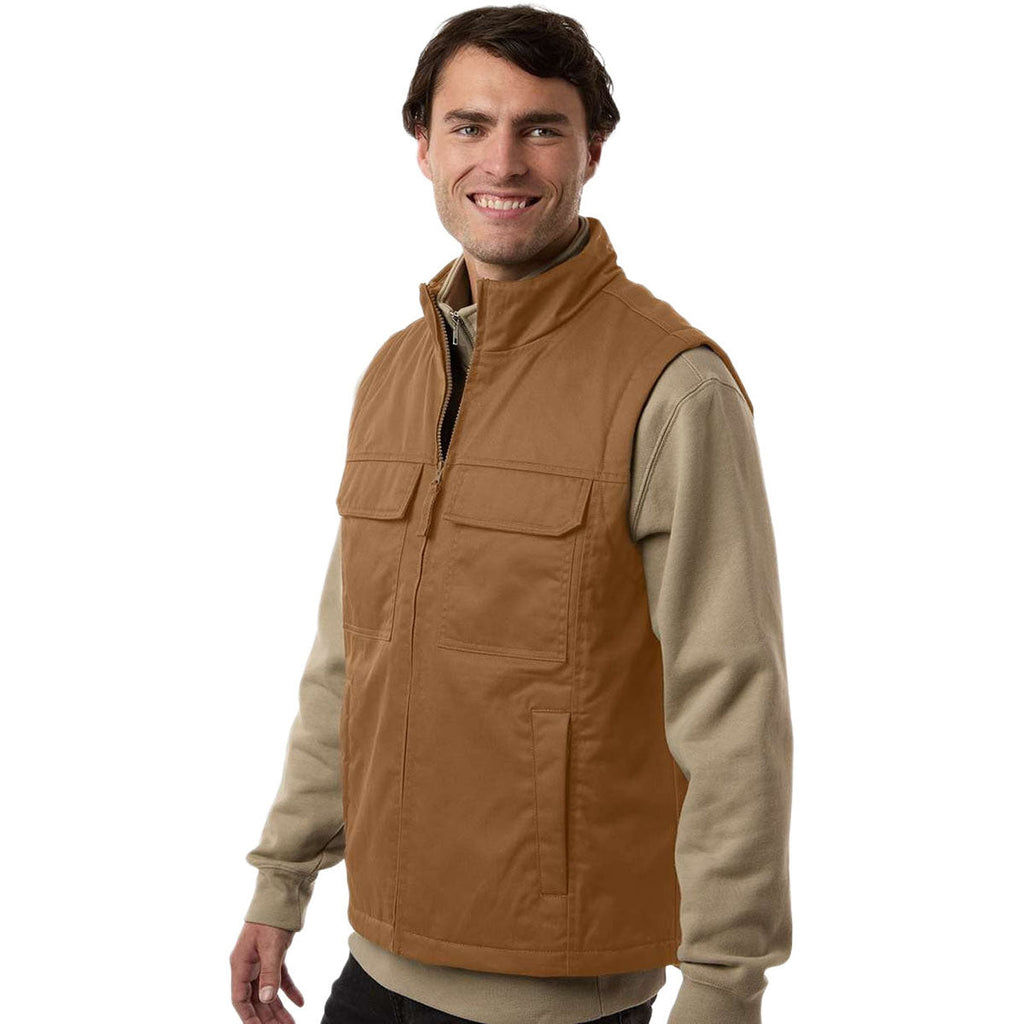 Harriton Unisex Duck Brown ClimaBloc Station Vest