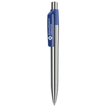 Castelli Navy Maxema Mood Metal Chrome Pen Black Ink