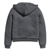 Marine Layer Women's Dark Heather Grey Corbet Quilted Full Zip Hoodie