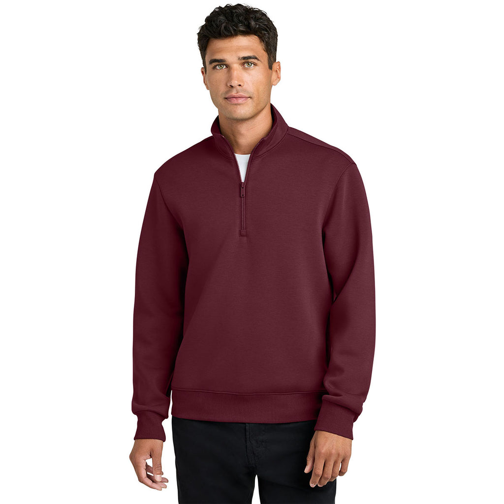 Mercer+Mettle Men's Burgundy Soft Spacer 1/4-Zip