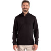 Clique Men's Black Haven Recycled Quarter Zip Pullover