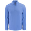 Clique Men's Royal Blue Heather Dash Recycled Quarter Zip Pullover