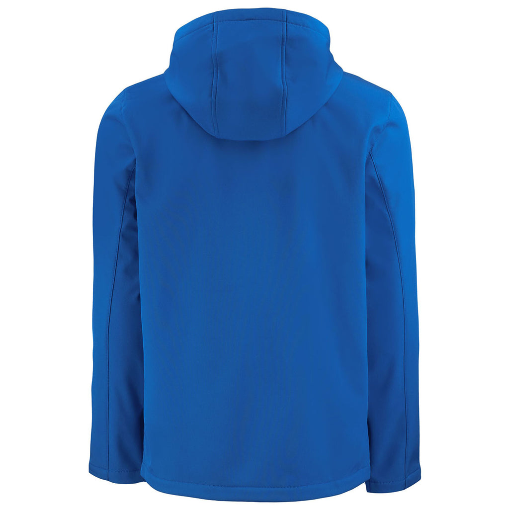 Clique Men's Royal Blue/Black Tempo Recycled Stretch Softshell Hooded Jacket
