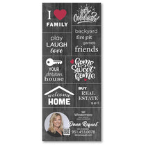 The Magnet Group Custom Business Card Magnet w/ 8 Message Magnets