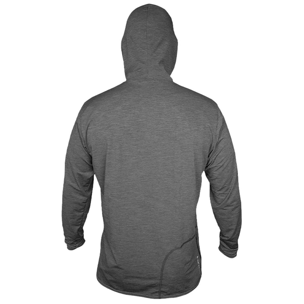 ANETIK Men's Charcoal Heathered Low Pro Tech Hooded T-Shirt