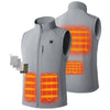 Ororo Men's Grey Heated Softshell Vest