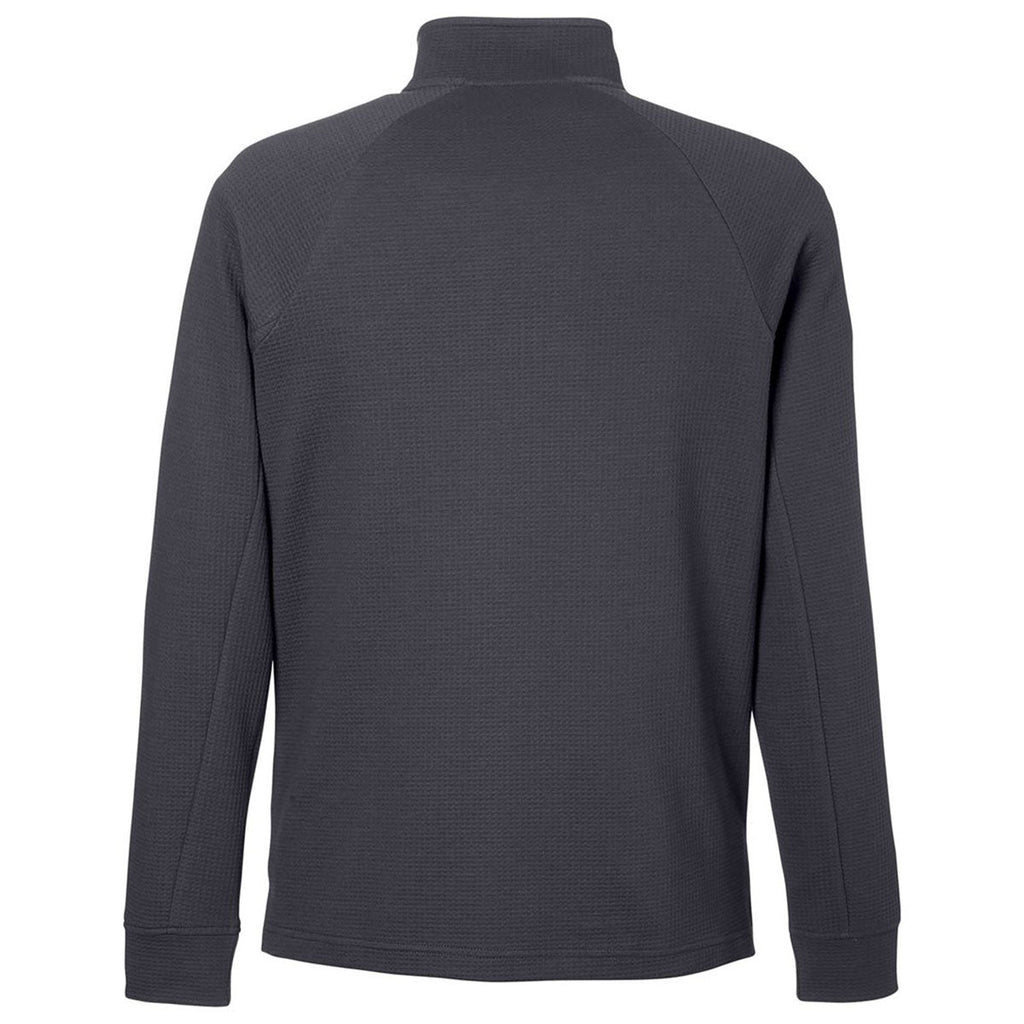 North End Men's Carbon Rhythm Waffle Quarter-Zip Pullover