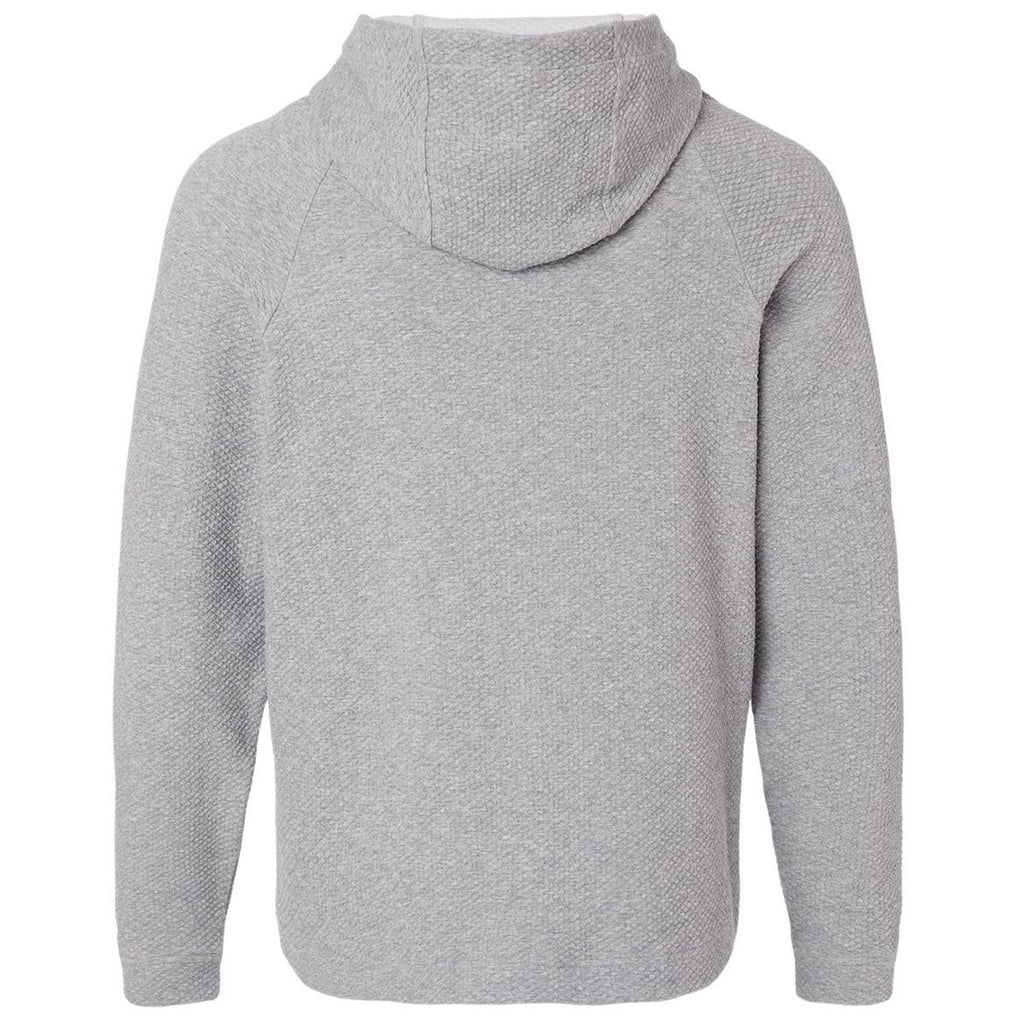 North End Men's Platinum Heather Spirit Textured Hooded Pullover